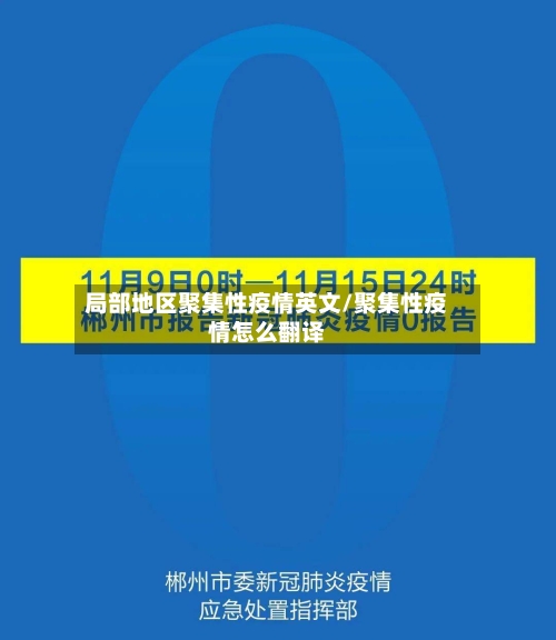 局部地区聚集性疫情英文/聚集性疫情怎么翻译