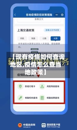 【现有疫情如何查询地区,疫情怎么查当地政策】-第2张图片