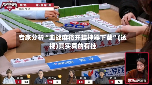 专家分析“血战麻将开挂神器下载”(透视)其实真的有挂-第2张图片