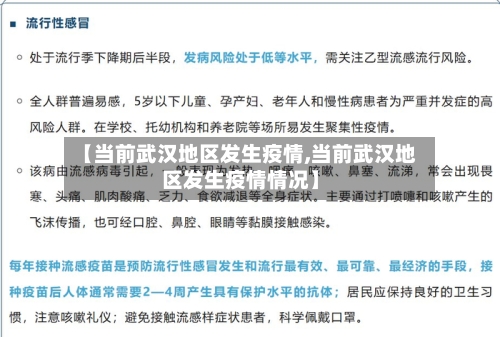 【当前武汉地区发生疫情,当前武汉地区发生疫情情况】-第3张图片