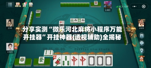 分享实测“微乐河北麻将小程序万能开挂器”开挂神器{透视辅助}全揭秘-第3张图片