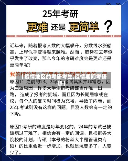 【疫情地区的考研考生,疫情期间考研热】