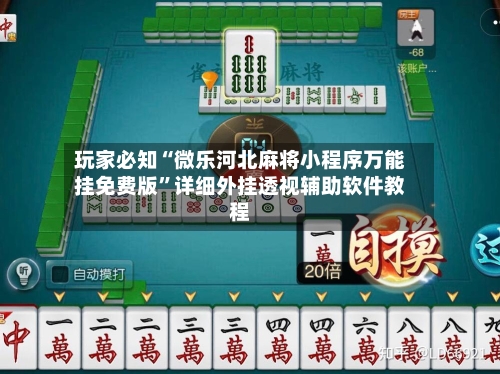 玩家必知“微乐河北麻将小程序万能挂免费版”详细外挂透视辅助软件教程-第3张图片