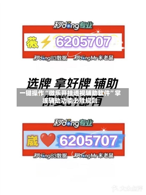 一键操作“微乐开挂透视辅助软件”掌握辅助功能必胜规则