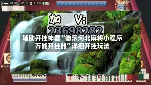 辅助开挂神器“微乐河北麻将小程序万能开挂器	”详细开挂玩法-第3张图片