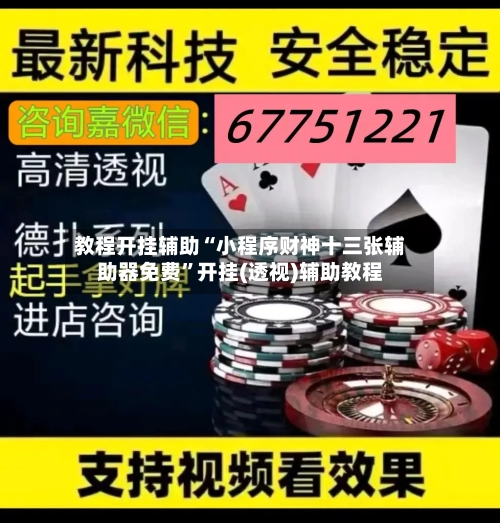 教程开挂辅助“小程序财神十三张辅助器免费”开挂(透视)辅助教程-第3张图片