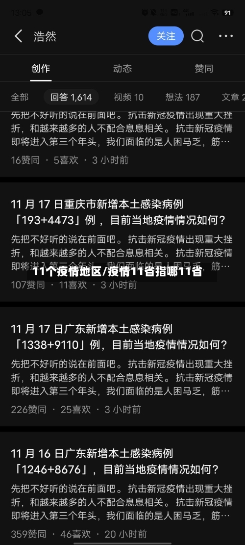 11个疫情地区/疫情11省指哪11省