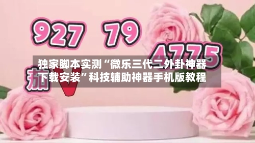 独家脚本实测“微乐三代二外卦神器下载安装”科技辅助神器手机版教程-第3张图片