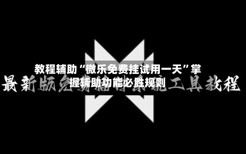 教程辅助“微乐免费挂试用一天”掌握辅助功能必胜规则-第2张图片