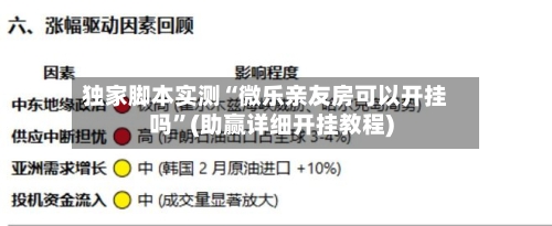 独家脚本实测“微乐亲友房可以开挂吗”(助赢详细开挂教程)