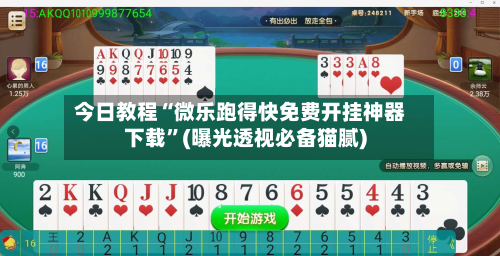 今日教程“微乐跑得快免费开挂神器下载”(曝光透视必备猫腻)-第3张图片