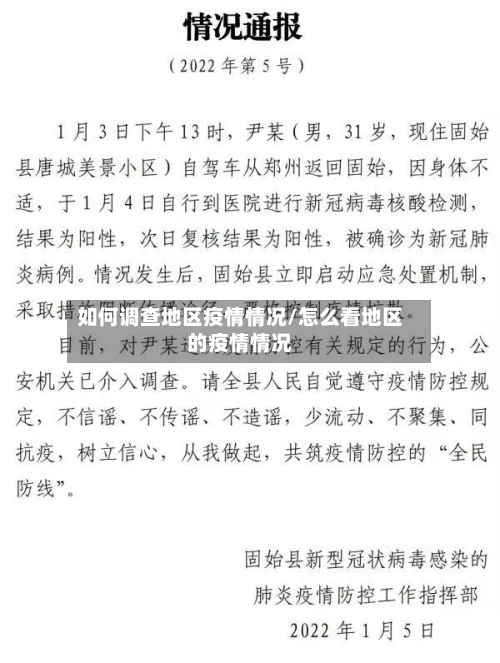 如何调查地区疫情情况/怎么看地区的疫情情况-第2张图片