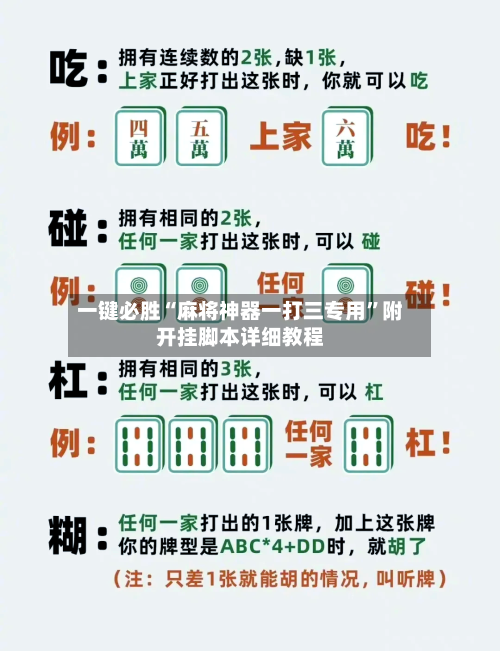 一键必胜“麻将神器一打三专用”附开挂脚本详细教程-第3张图片