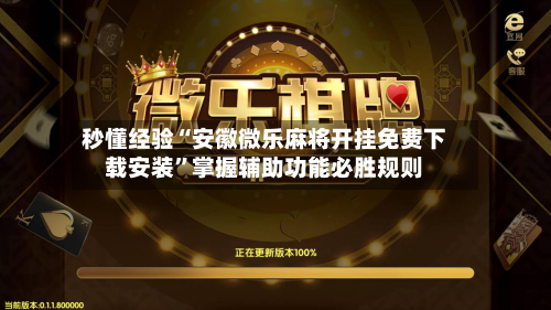 秒懂经验“安徽微乐麻将开挂免费下载安装”掌握辅助功能必胜规则-第2张图片