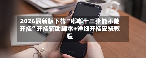 2026最新版下载“嘟嘟十三张能不能开挂”开挂辅助脚本+详细开挂安装教程-第2张图片