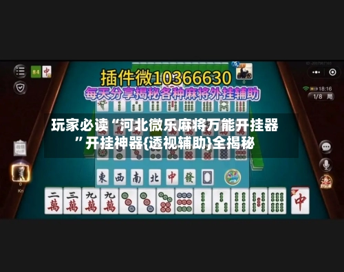 玩家必读“河北微乐麻将万能开挂器”开挂神器{透视辅助}全揭秘