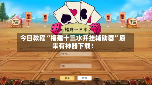 今日教程“福建十三水开挂辅助器	”原来有神器下载！-第2张图片