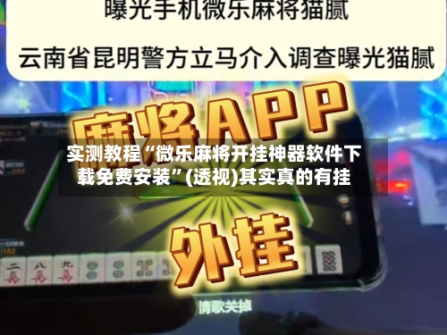 实测教程“微乐麻将开挂神器软件下载免费安装”(透视)其实真的有挂-第3张图片