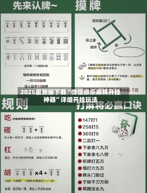 2026最新版下载“微信微乐麻将开挂神器”详细开挂玩法-第2张图片