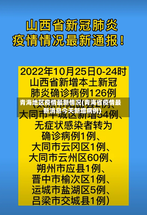 青海地区疫情最新情况(青海省疫情最新消息今天新增病例)