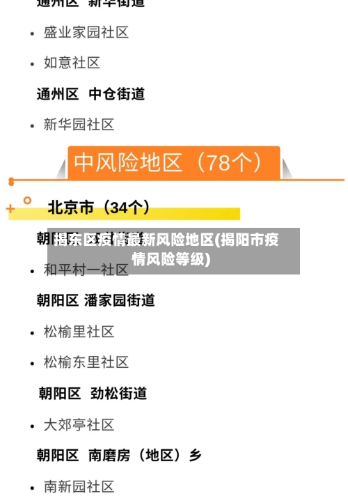 揭东区疫情最新风险地区(揭阳市疫情风险等级)-第3张图片