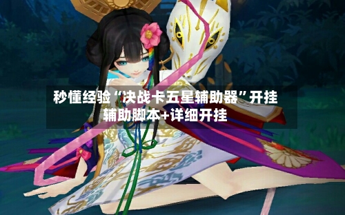 秒懂经验“决战卡五星辅助器”开挂辅助脚本+详细开挂-第2张图片