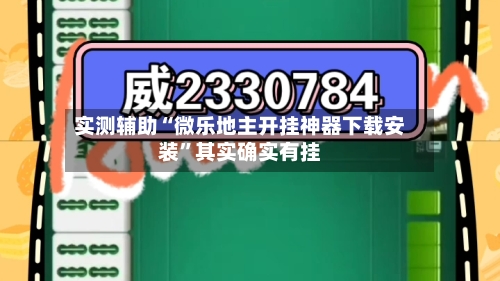 实测辅助“微乐地主开挂神器下载安装	”其实确实有挂-第2张图片