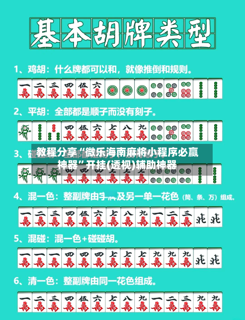 教程分享“微乐海南麻将小程序必赢神器”开挂(透视)辅助神器