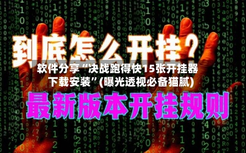 软件分享“决战跑得快15张开挂器下载安装”(曝光透视必备猫腻)-第2张图片