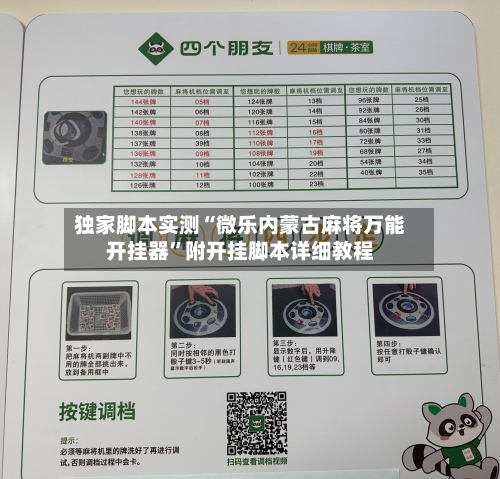 独家脚本实测“微乐内蒙古麻将万能开挂器”附开挂脚本详细教程
