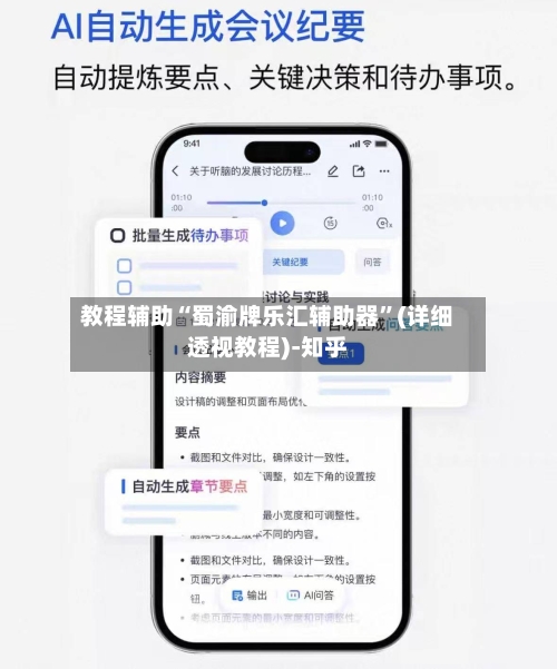 教程辅助“蜀渝牌乐汇辅助器”(详细透视教程)-知乎-第3张图片