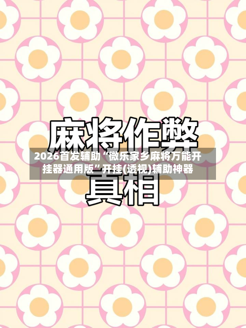 2026首发辅助“微乐家乡麻将万能开挂器通用版”开挂(透视)辅助神器-第3张图片