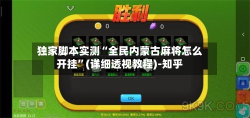 独家脚本实测“全民内蒙古麻将怎么开挂	”(详细透视教程)-知乎-第2张图片