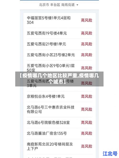 【疫情哪几个地区比较严重,疫情哪几个城市】