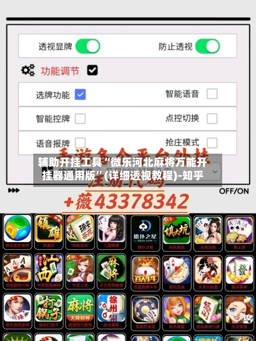 辅助开挂工具“微乐河北麻将万能开挂器通用版”(详细透视教程)-知乎-第2张图片