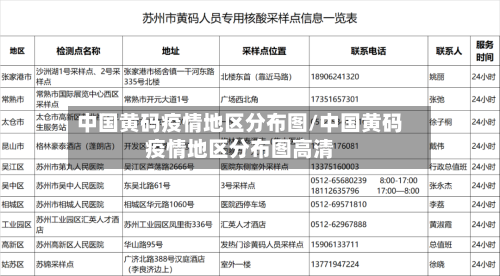 中国黄码疫情地区分布图/中国黄码疫情地区分布图高清