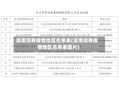 湖南现有疫情地区名单表(湖南现有疫情地区名单表图片)-第3张图片