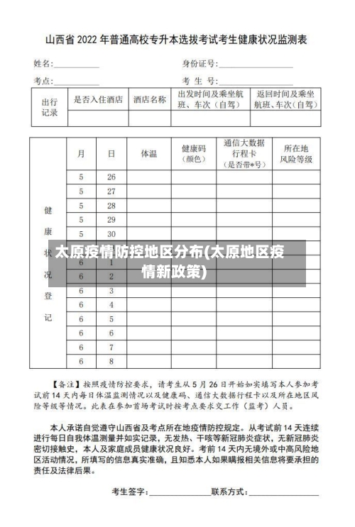 太原疫情防控地区分布(太原地区疫情新政策)