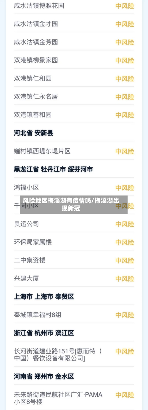 风险地区梅溪湖有疫情吗/梅溪湖出现新冠-第2张图片