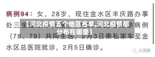 【河北疫情五个地区名单,河北疫情都分布在哪里】-第3张图片