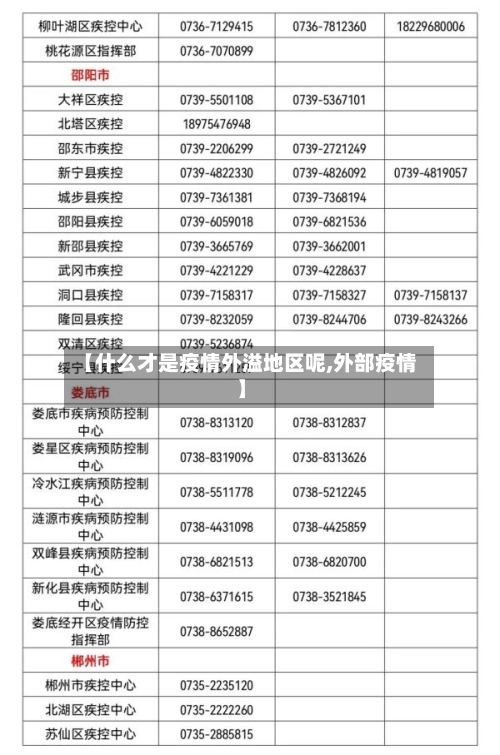 【什么才是疫情外溢地区呢,外部疫情】-第2张图片