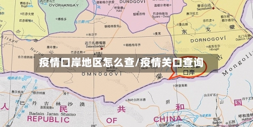 疫情口岸地区怎么查/疫情关口查询-第2张图片