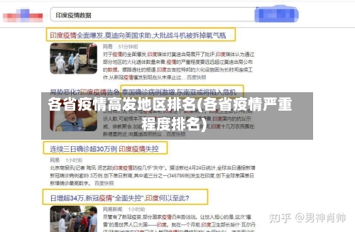 各省疫情高发地区排名(各省疫情严重程度排名)
