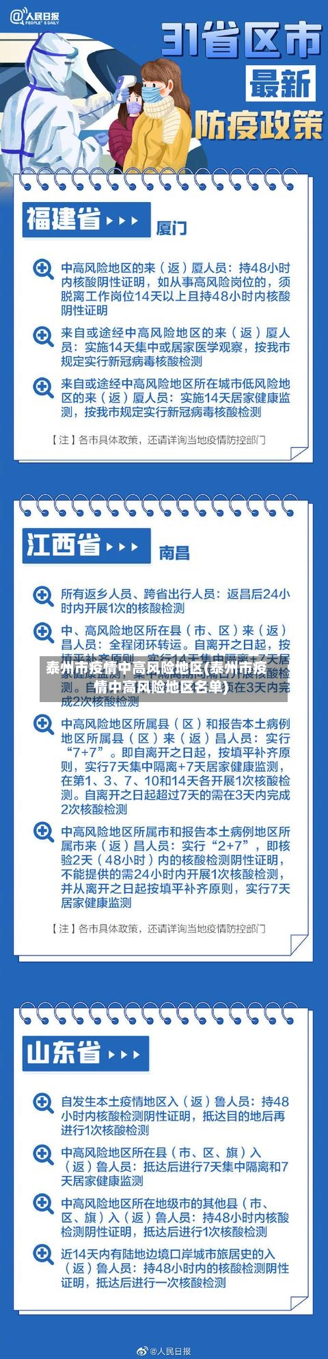 泰州市疫情中高风险地区(泰州市疫情中高风险地区名单)
