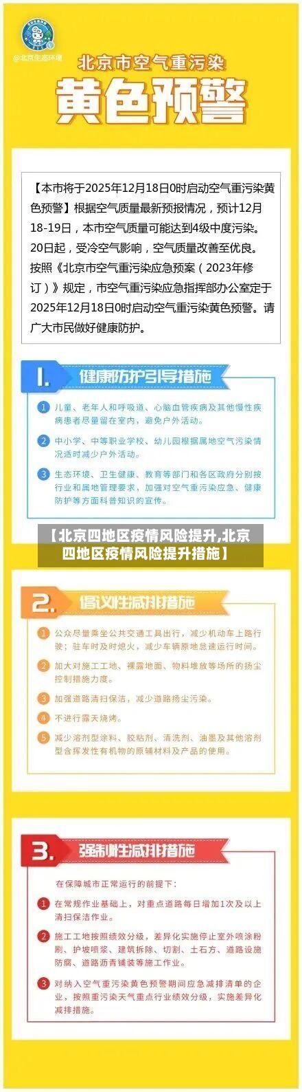 【北京四地区疫情风险提升,北京四地区疫情风险提升措施】