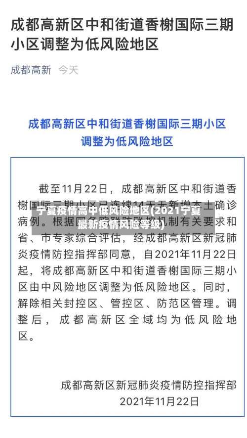 宁夏疫情高中低风险地区(2021宁夏最新疫情风险等级)-第2张图片